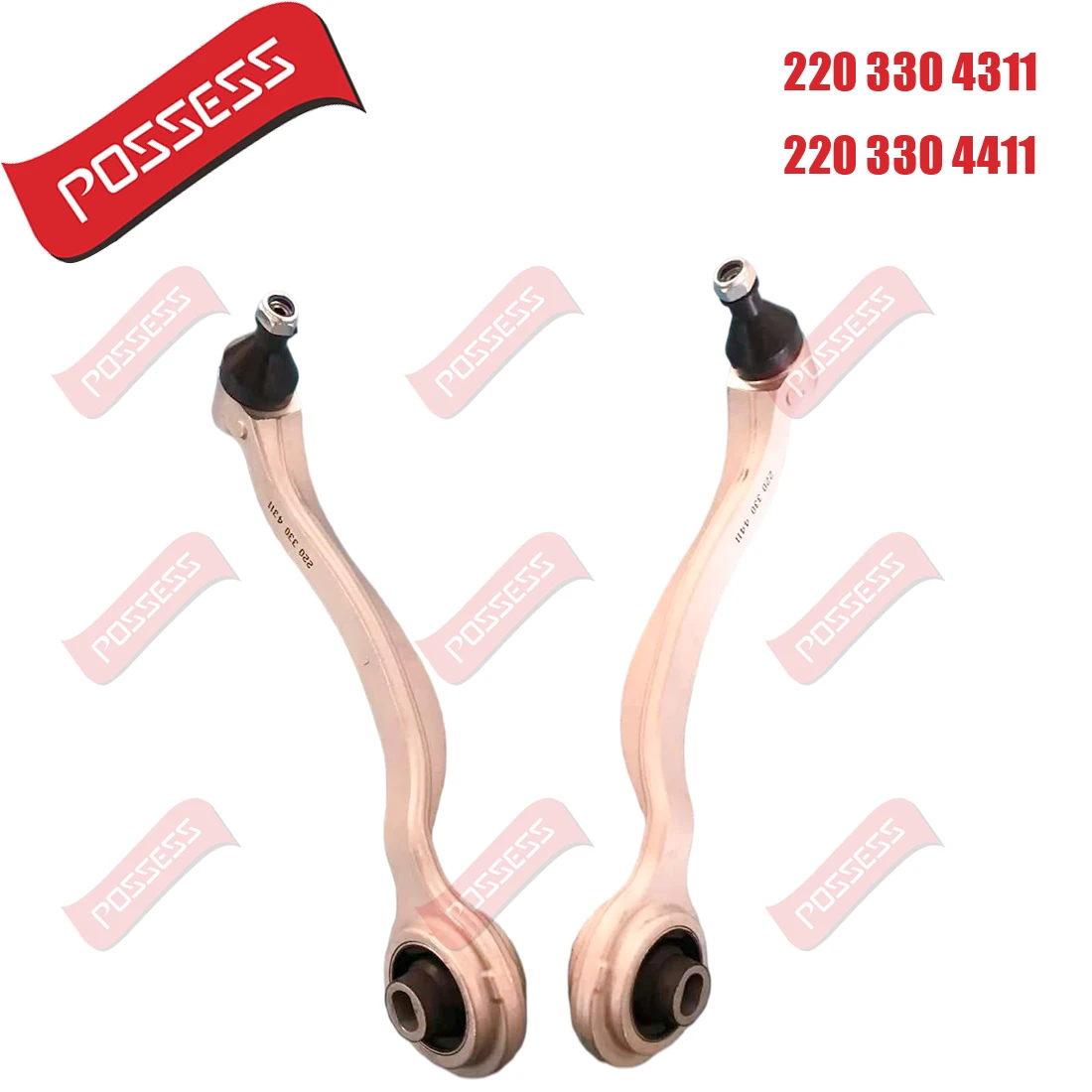 

A Pair of Front Lower Suspension Curved Control Arm For Mercedes-Benz S-Class W220, OE 2203304311 2203304411