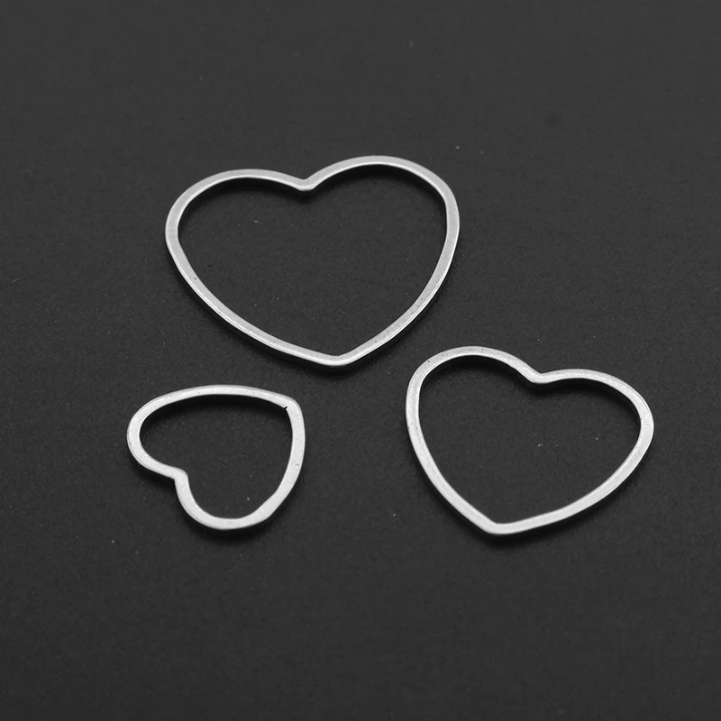 20Pcs Hollow Stainless Steel Geometric Star Bezel Frame Crescent Moon Charms Pendants For DIY Earring Necklace Jewelry Making