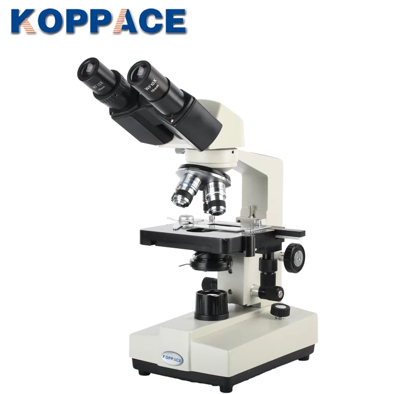 KOPPACE 40X-1600X Binocular Biological Microscope Eyepiece WF10X/WF16X Compound Lab Microscope