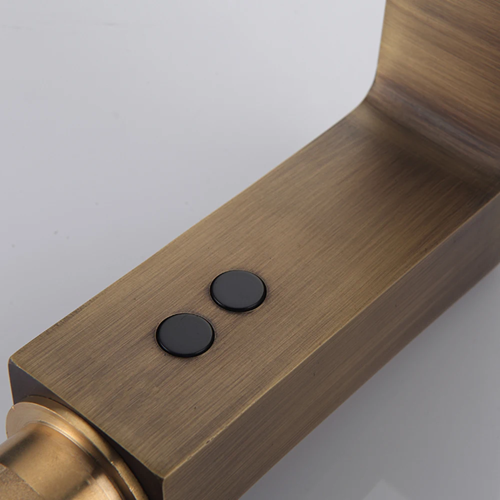 Imagem -04 - Smart Touchless Antique Brass Faucet Tap Body Misturador de Cobre Completo Frio e Quente ac 220 v e dc Bateria v