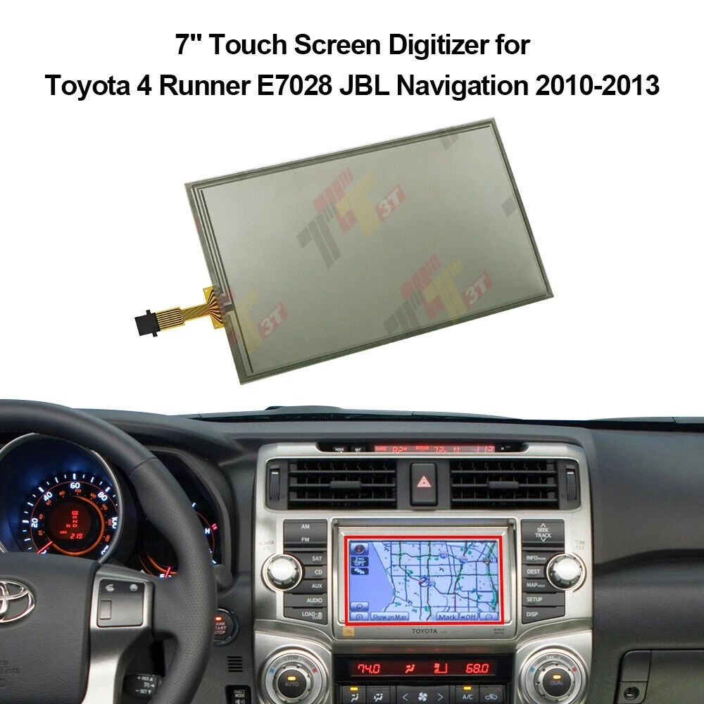 

7" Touch Screen Digitizer for Toyota Highlander JBL E7015 Navigation LQ070T5GA01/GC01 2008-2014 This listing is for a replacem