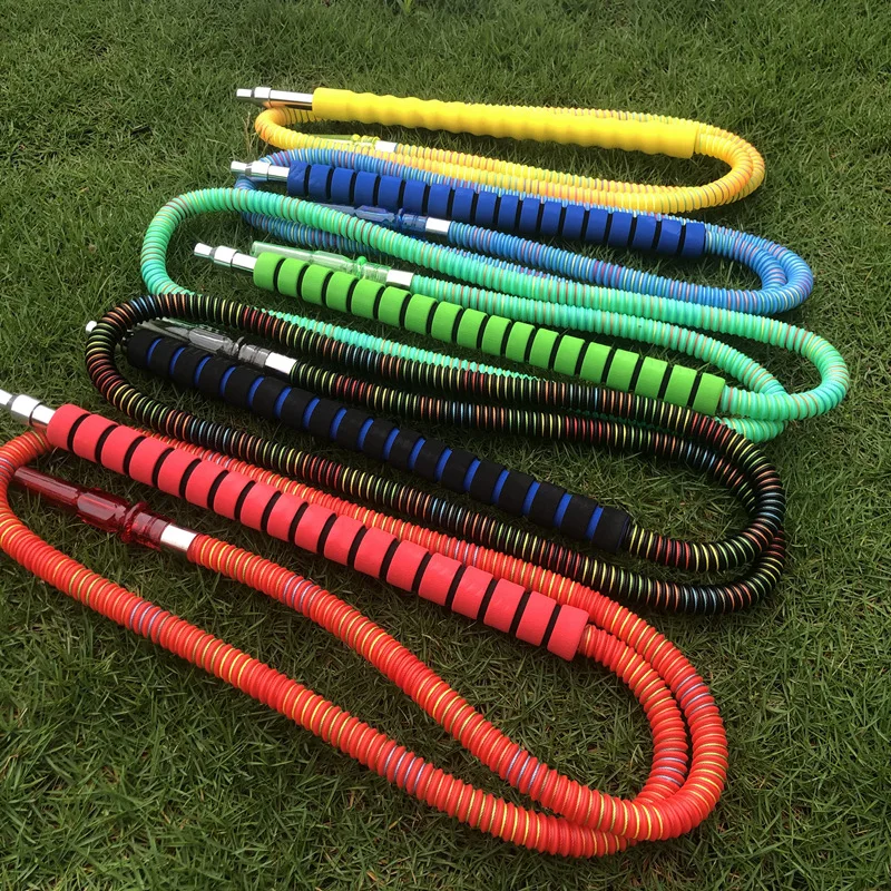 Length:185 CM Food Grade Silicone Shisha Hookah Hose Chicha Narguile Sheesha Accessories Hookah Pipes Water Smoking,Random