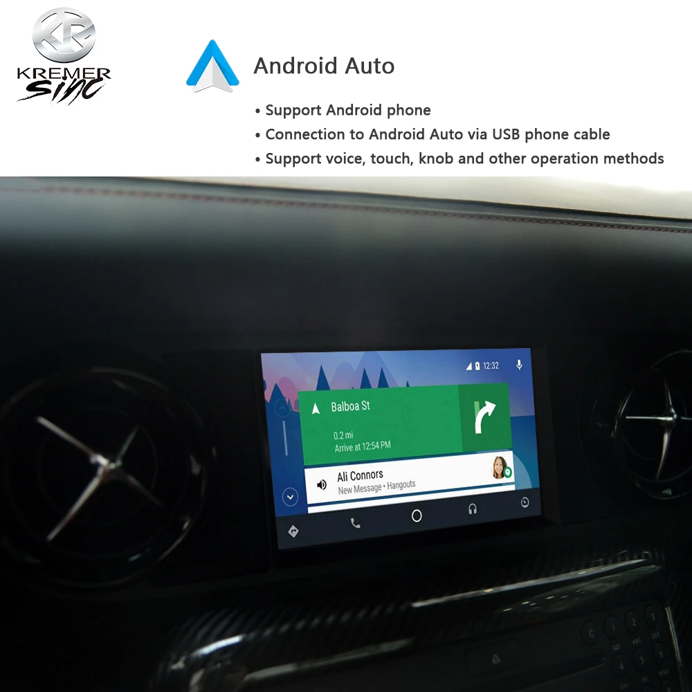 Mirror Link ไร้สาย Apple Android Auto Retrofit สําหรับ Mercedes-Benz SLS CarPlay NTG4.0 kSmart Auto สนับสนุนไมโครโฟน OEM