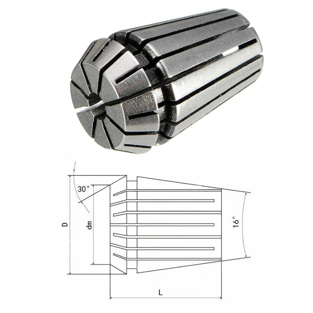 High Quality 13 Piece ER11 Collets 1mm  2mm 3mm 4mm 5mm 6mm 7mm Set For CNC Milling Tool Engraving Machine