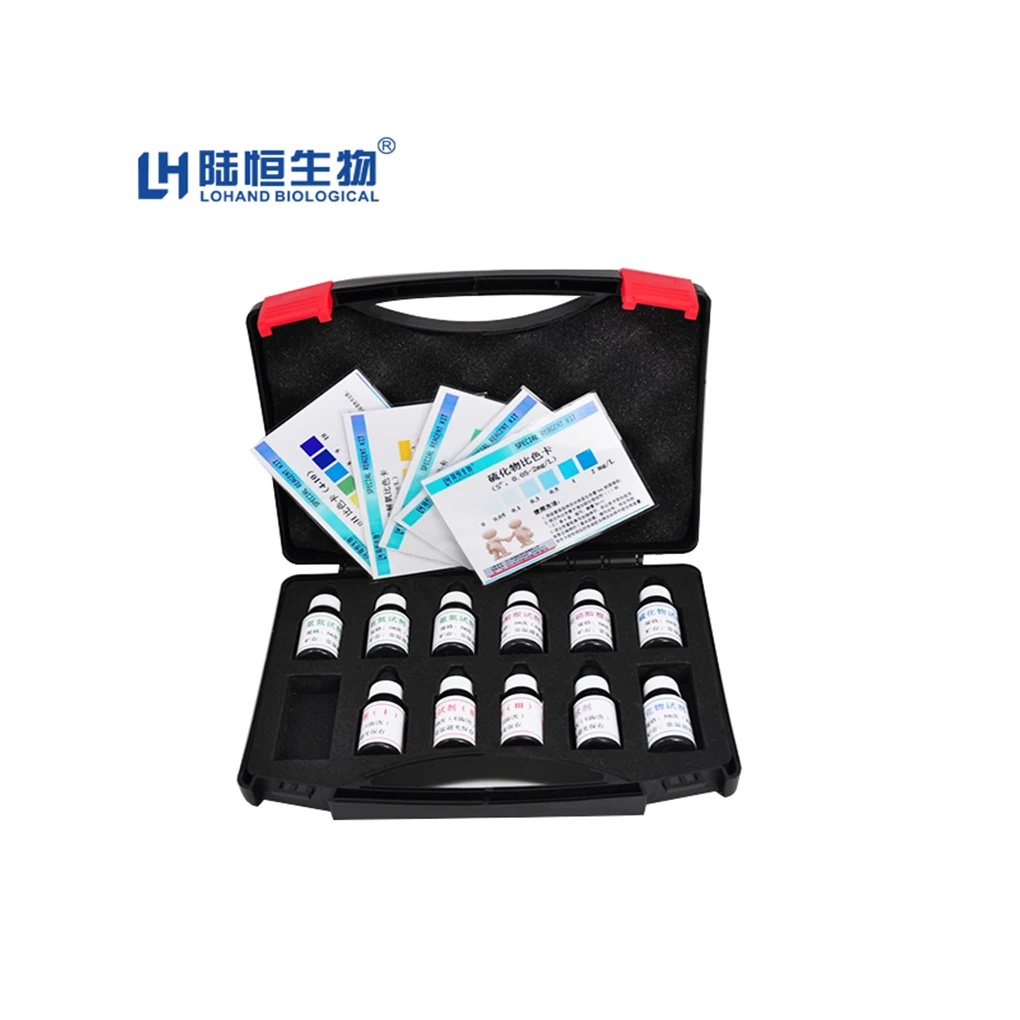 Multi-parameter Aquaculture Water Analysis Equipment Test Kit for DO,pH,Nitrite,Sulfide,Ammonia Nitrogen