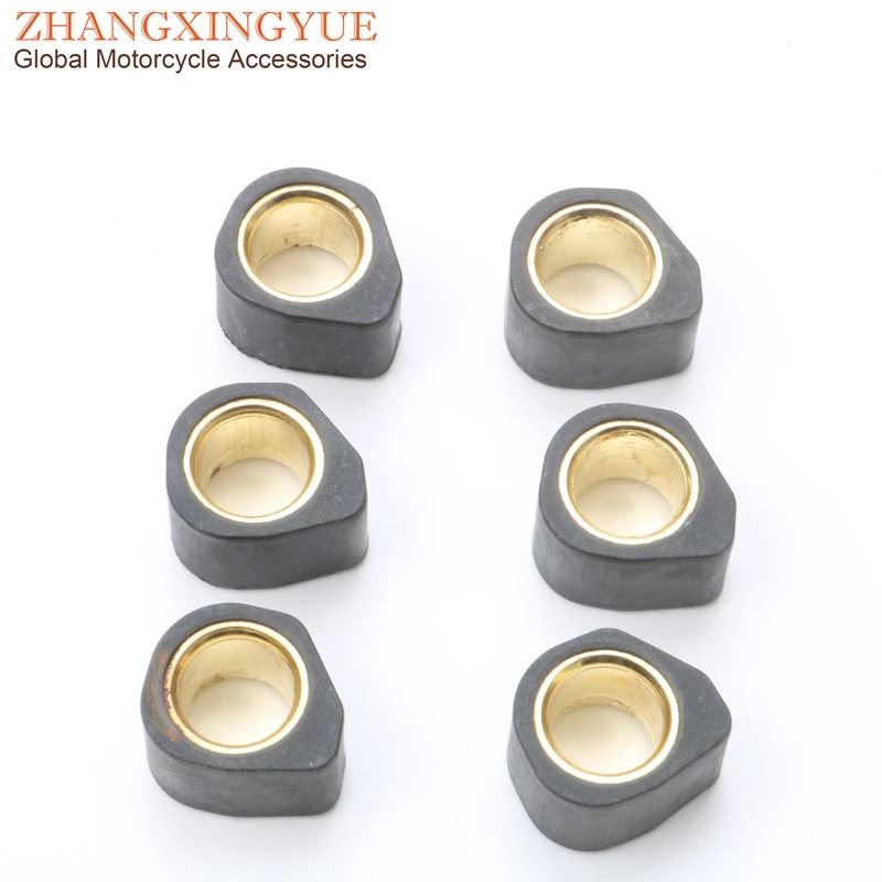 6PC High Performance Variator Weights 20x15mm 13 gram for Honda PCX SH125 NES S-Wing Spacy 125cc 4-stroke