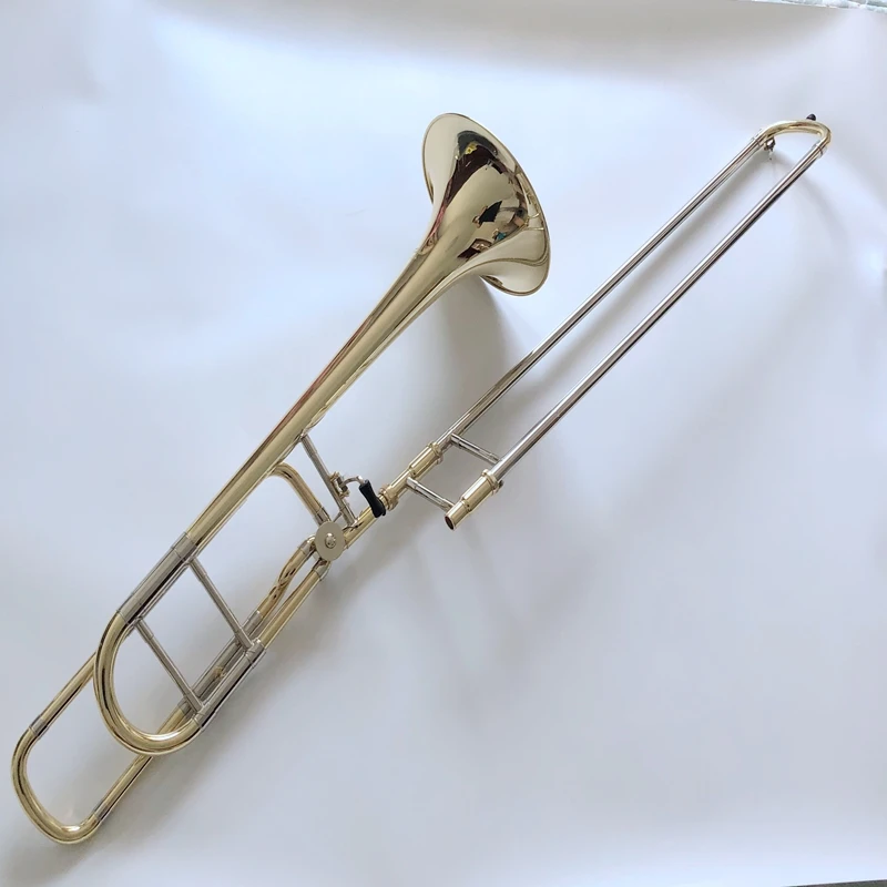 Professional Bach B/F Tenor Trombone Phosphor bronze lacquered gold  with Accessories