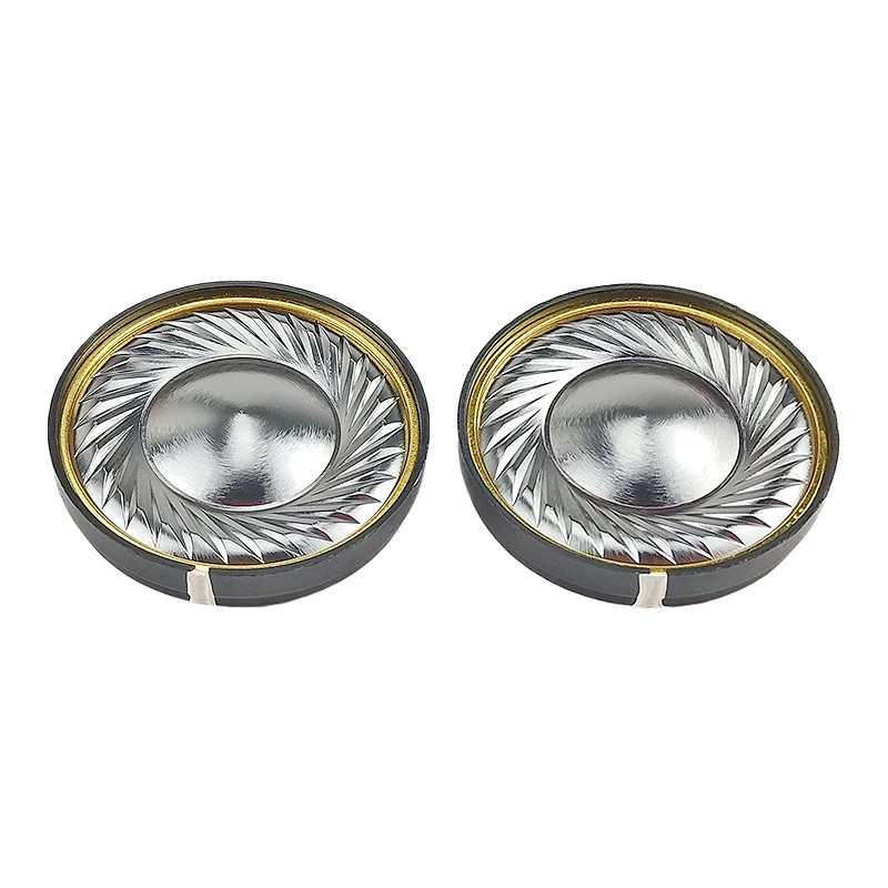 40mm HiFi 32OHM Headphone Speaker Unit Titanium Film Full Range Speaker N42 Magnet 20-core Coil Headphone Driver Unit 111dB 2pcs
