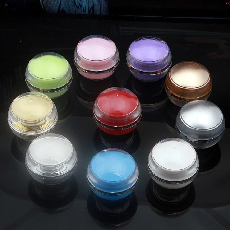 5g acrylic ball jar pot tin essence moisture gel eye cream sample test art nail skin care Cosmetic Packaging