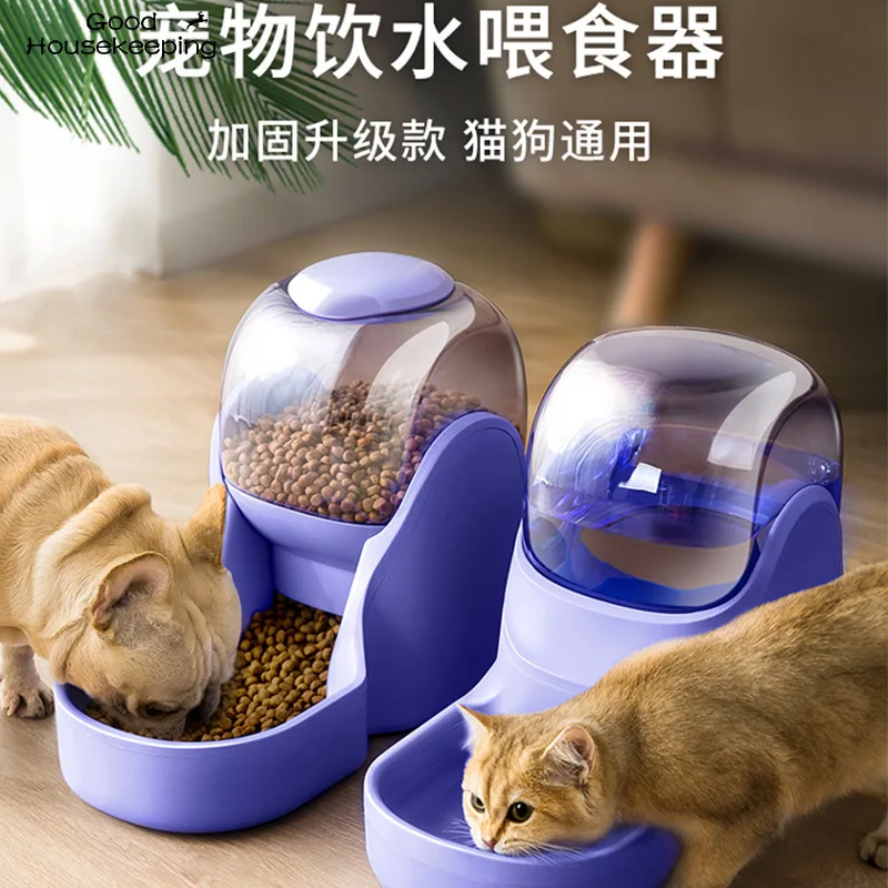 Dispenser di acqua per animali domestici a gravità da 3,8 litri gatto alimentatore automatico bottiglia di acqua per cani in plastica Dispenser di