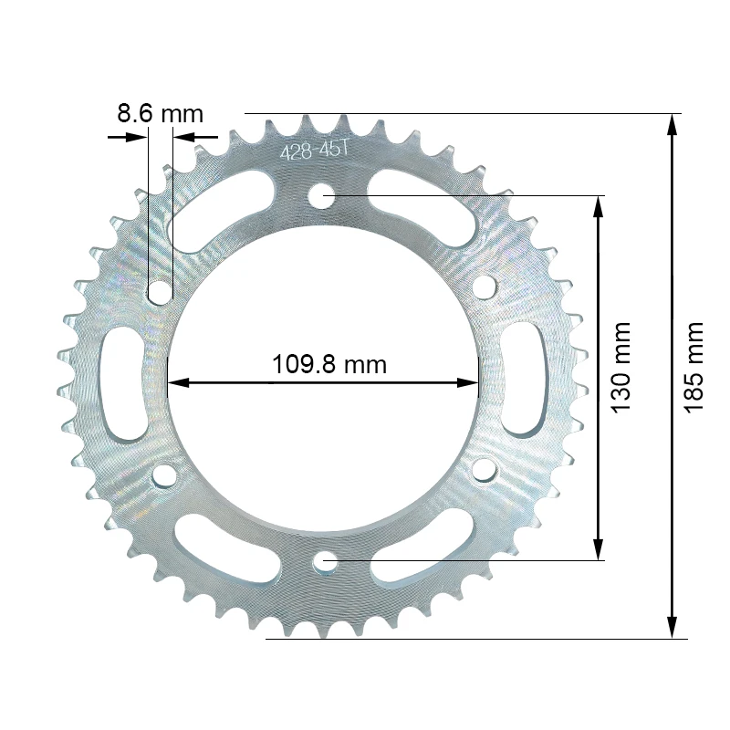 Motorcycle 15T Front & 45T Rear Sprocket Kit Fit 428 Drive Chain For YAMAHA XG250 Tricker XT250X Serrow 3C5 Japan JYM250 YBR250