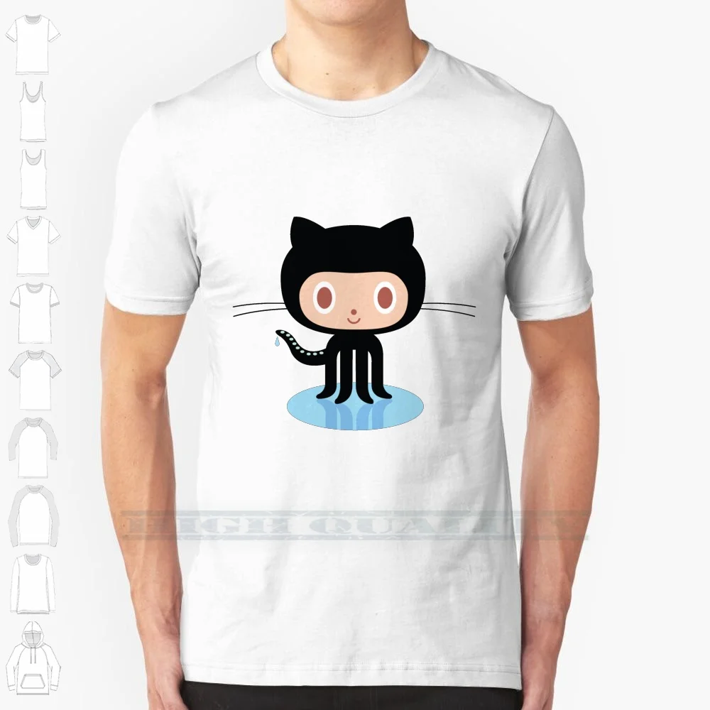 ★ Github Octocat 100% Cotton T Shirt Github Octocat Binary Zip Html5 Code Programmer Collection Microsoft Visual Studio Access