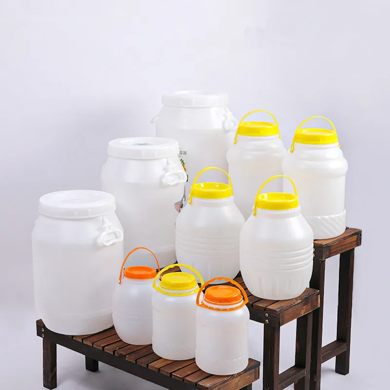 10L Plastic Bucket With Handle Lid Food Grade Storage Container For Home Kitchen Food cereals Airtight Sealing