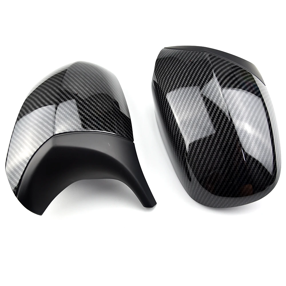 For BMW 3 Series E90 E91 LCI Facelift 2009 2010 2011 2012 One Pair Carbon Fiber Car Rear View Mirror Cover Cap