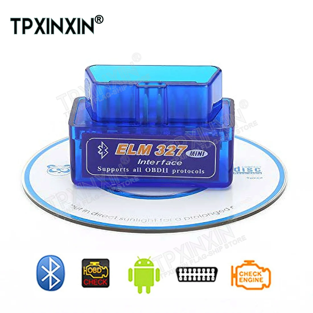 ELM327 Mini V2.1 Bluetooth Detector OBD Bluetooth Car Malfunction Detector OBD2 Car DiagnosticTool For Android/Windows