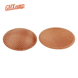 Ghxamp 55mm Speaker Dust Cap Brown Fiberglass Dust Cap Repair Bass Subwoofer Speaker Accessories Diy High-quality 2pcs