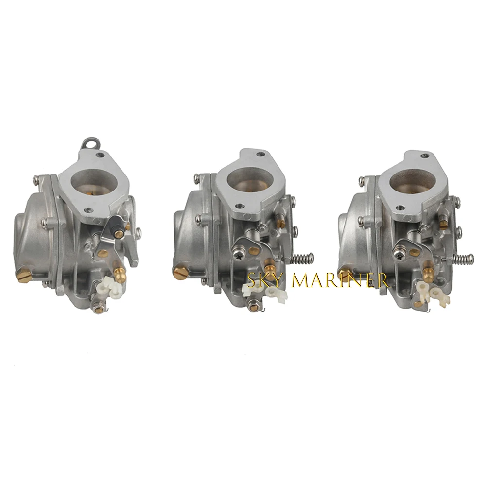 

Outboard Engine 6K5-14301-00 6K5-14301-10 6K5-14301-03 Carburetor Carb Assy 3pcs for Yamaha Boat Motor 60HP E60 T60 / Parsun T60