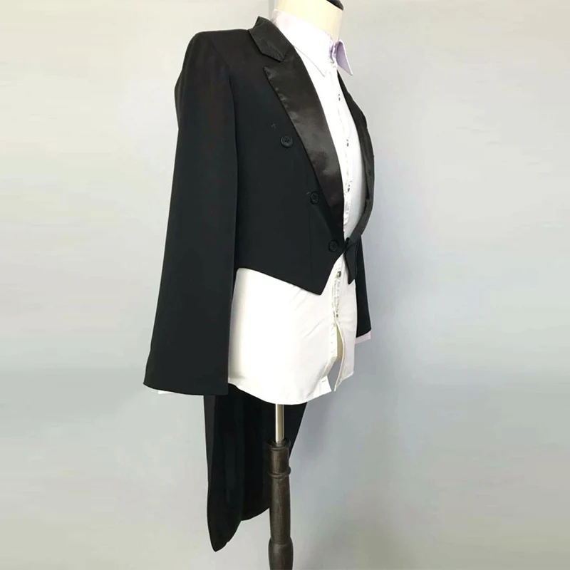 New Ballroom Dance Jacket For Men Tuxedo Tail International Standard Dance Waltz Tango Competition Suit One Pieces Coat DL5277