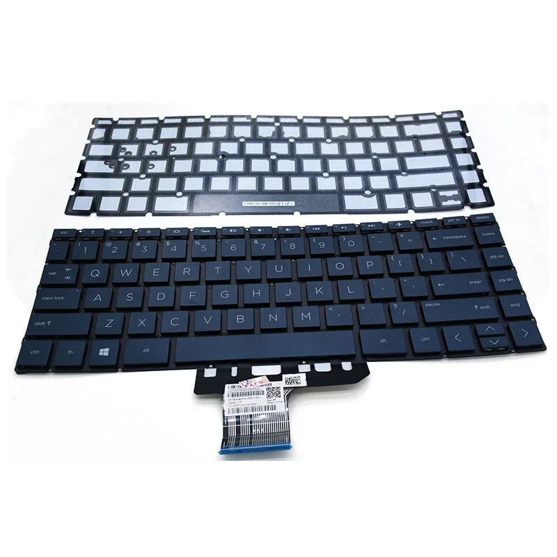 

Laptop US layout keyboard With Backlight for HP 13-ap Dark Blue color