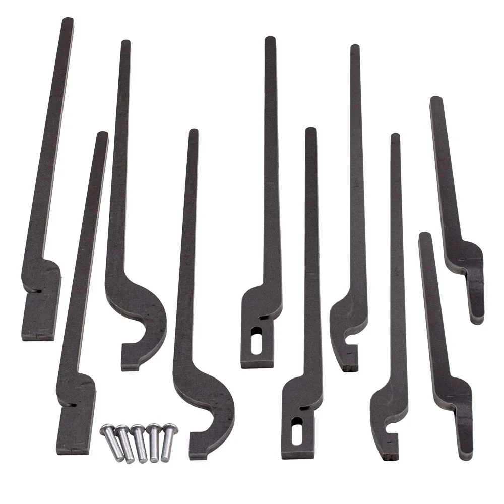 For 5 types of Tongs Bundle Set with Rivet incl.Rapid Flat Jaw Tongs & V-Bit Tongs