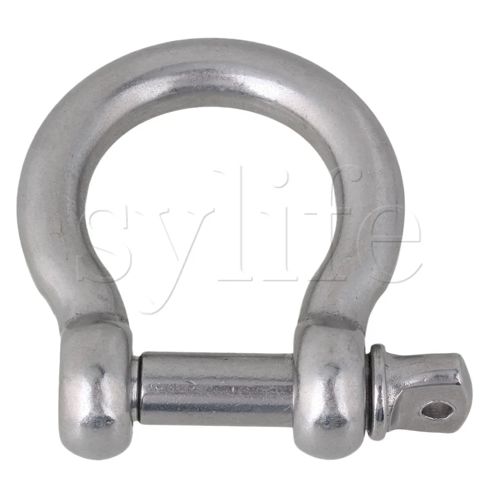 

M16 304 Stainless Steel Screw Pin Anchor Shackle Bow Rigging European Style