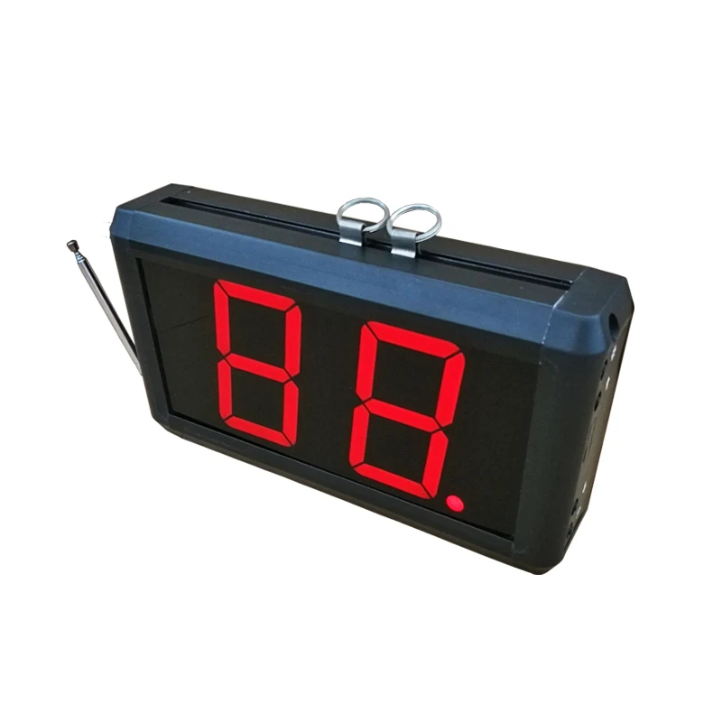 Ticket Counter Dispenser Take a Number System 2-digit Display Next Control Button Bell Wireless Number Waiting System