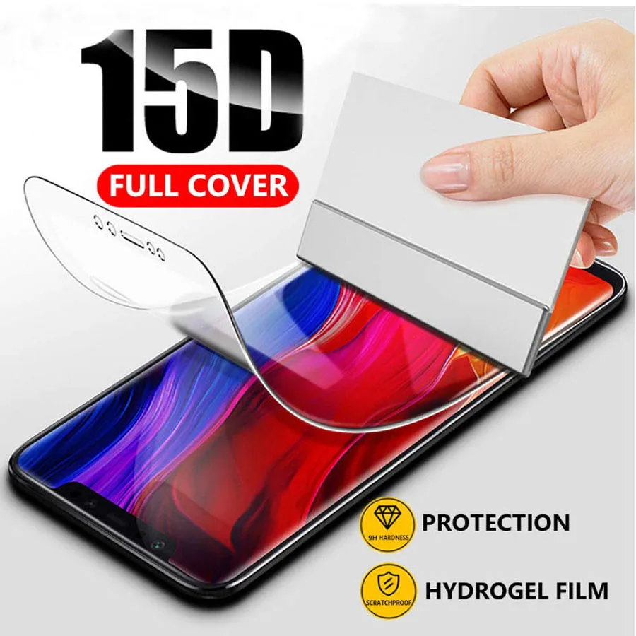 Hydrogel Film  for Wiko View 4 Lite View 4 Y61 Screen Protector For Wiko View 3 Lite Pro Full Cover Anti-Explosion Film glass