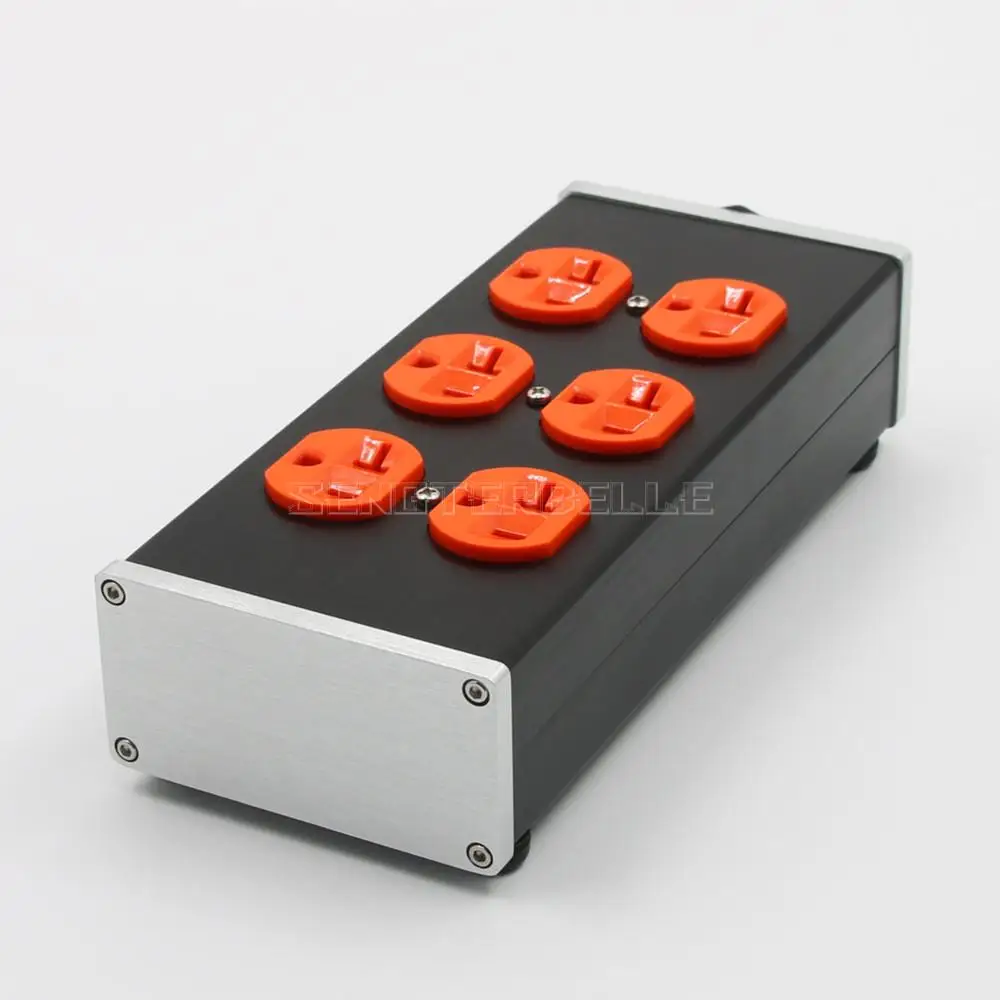 

Aluminum Metal Shell Audio Socket HiFi American Standard Power Strip US multi-purpose plug 6-position ferrule