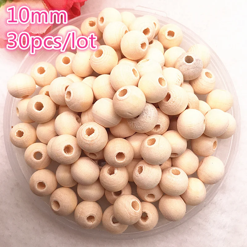 6-18mm Natural Color Wood Beads Loose Spacer Beads for Jewelry Making DIY Bracelet Necklace