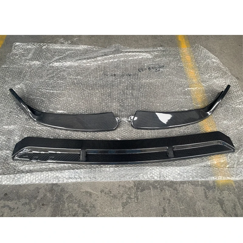 

B Style for Mercedes-Benz W205 AMG Bumper 4DR C205 2DR S205 5DR C180 C200 C300 C43 Carbon Fiber Front Bumper Lip Spoiler 2019UP