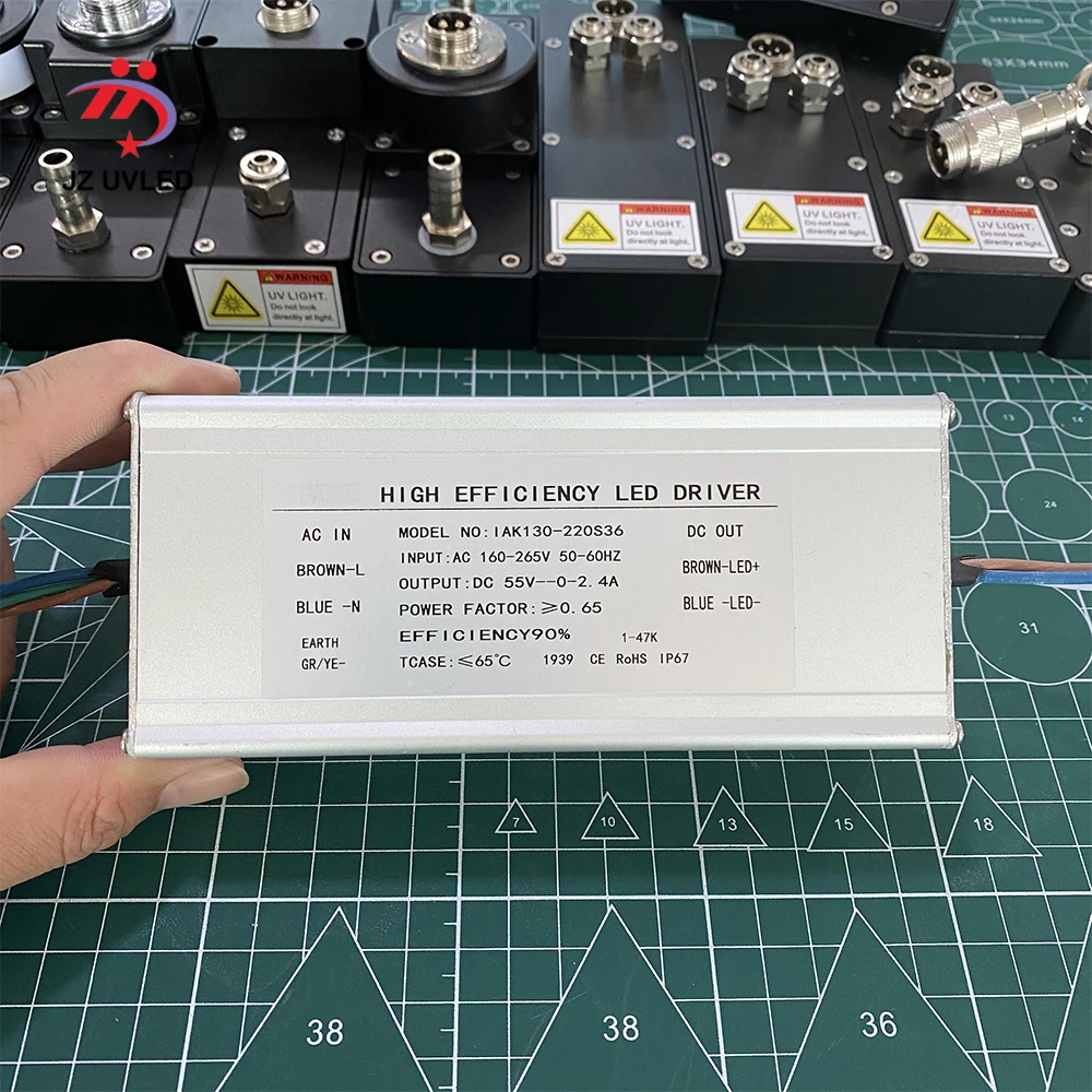 

0-2.4A DIM 130W IP67 Waterproof Constant Current Source For UV LED Module Gel Curing Lamp AC 160V-265V OUTPUT DC 36V 1300ma