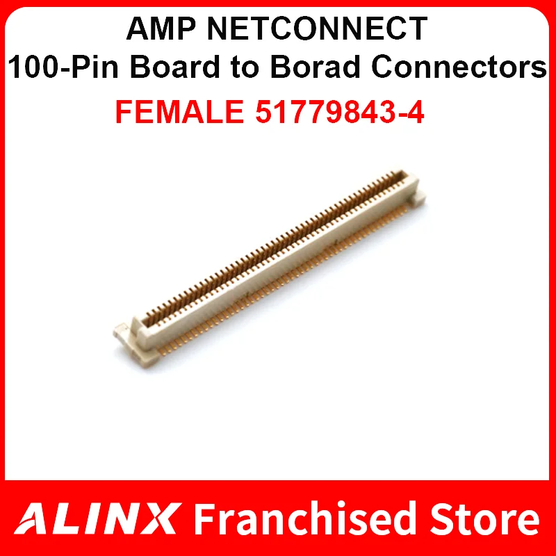 

ALINX 5177984-4: AMP NETCONNECT 100-контактный разъем доска для восхождения на разъемы 0,8 мм расстояние