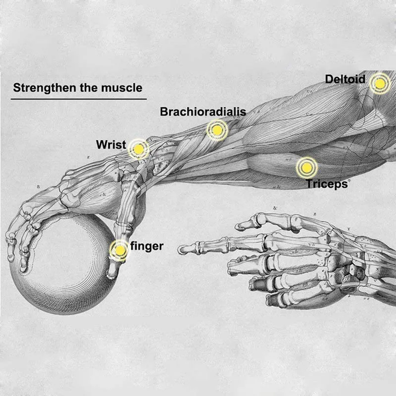 Imagem -06 - Edc Led Wrist Ball Trainer Giroscópio Fortalecedor Gyro Power Ball Braço Exercício Máquina Ginásio Fitness Equipment