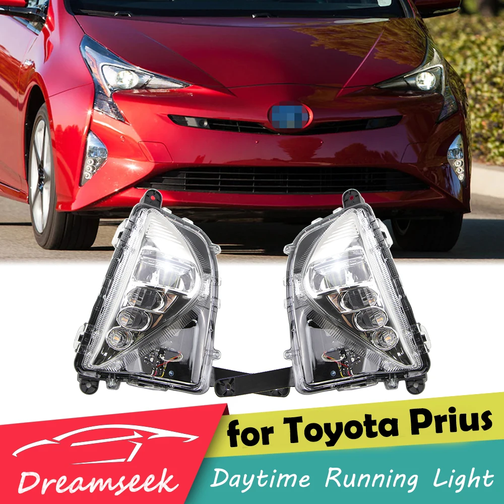 

LED DRL Day Light Fog Lamp for Toyota Prius 2016 2017 2018 Daytime Running Light with Turn Signal