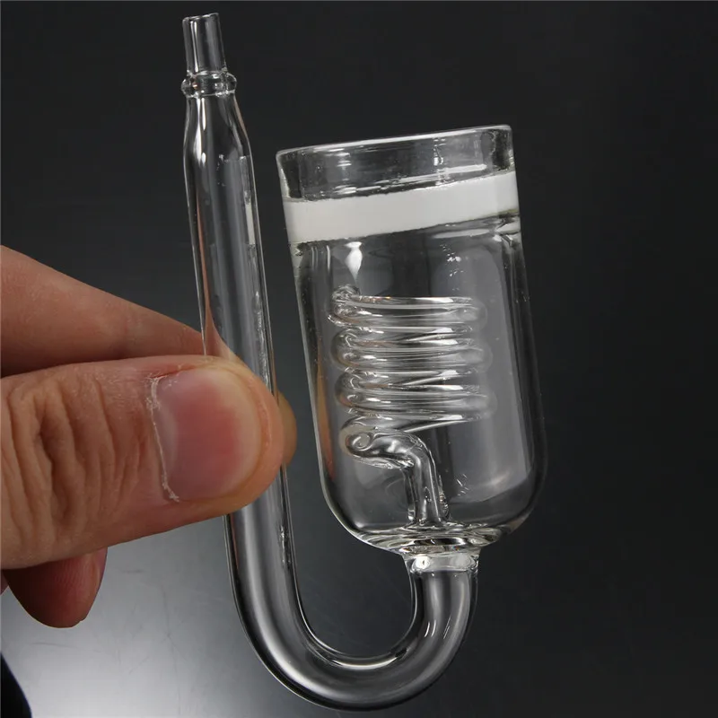 2 Style Glass Co2 Aquarium Diffuser Carbon Dioxide Reactor Regulator Disk Co2 Bubble Atomizer For Water Plant Tank Moss