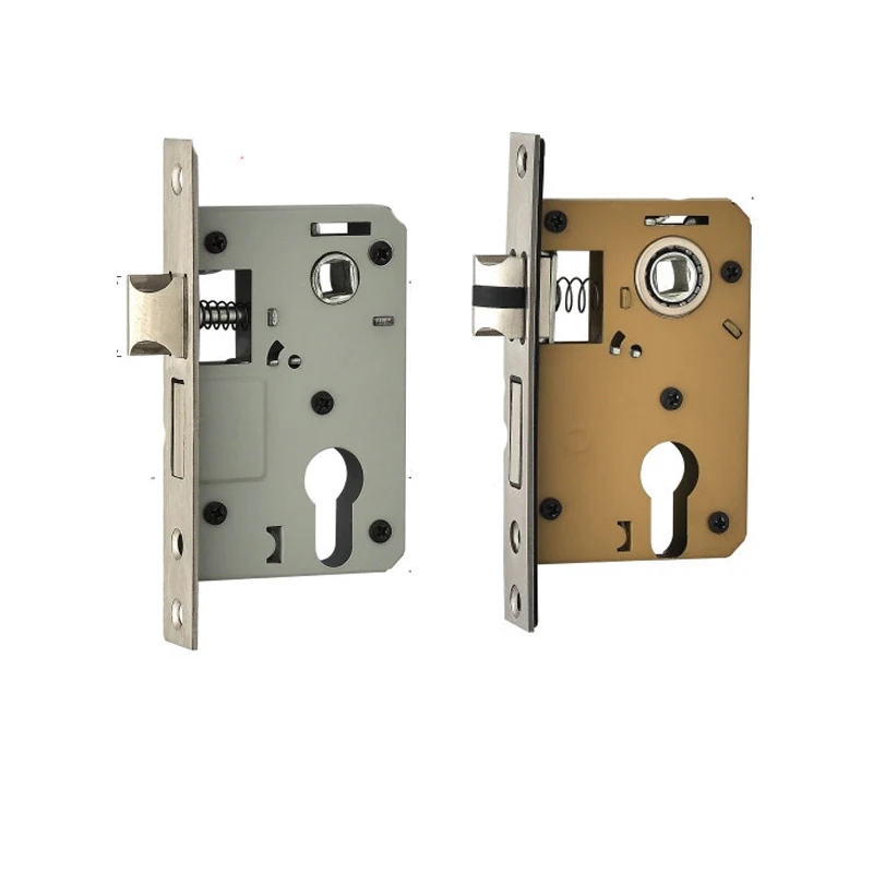 High Security Door Lock Cylinder Body For Home Single Tongue Mute Anti-Theft Lock Cylinder  House Wooden Door Heavy Spring