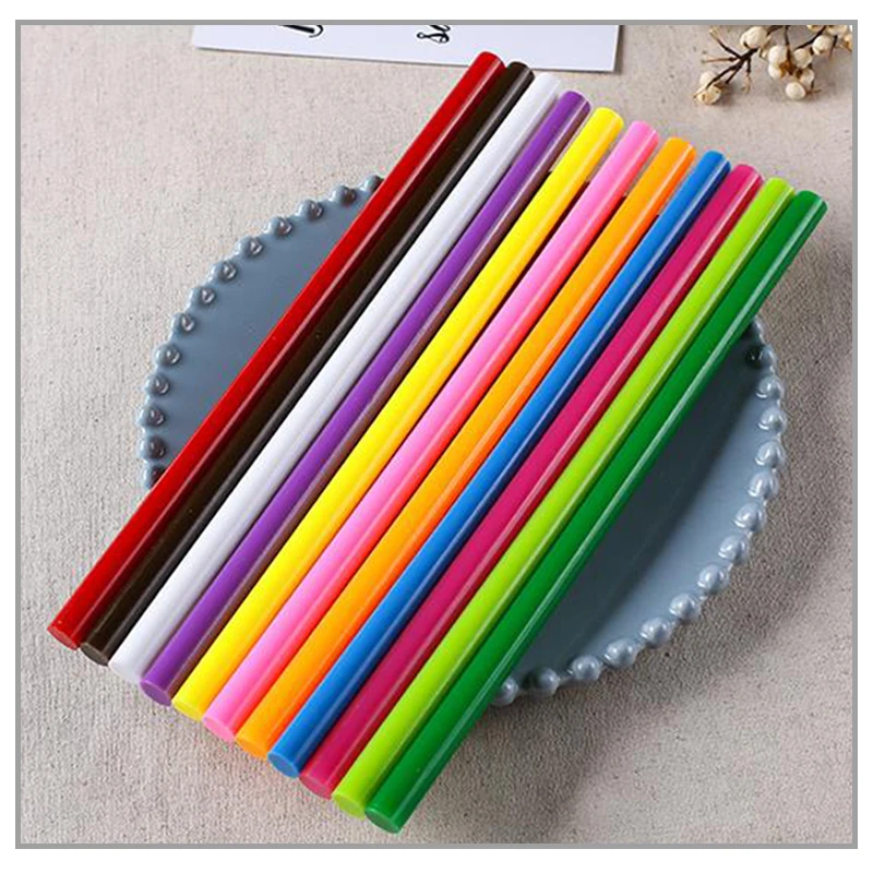 Imagem -03 - Vara de Silicone de Derretimento a Quente de Cores Mistas com Diâmetro de 11 mm e mm Tira de Silicone Colorida em Bastão de Derretimento a Quente para Pistola de Cola em Casa Faça Você Mesmo