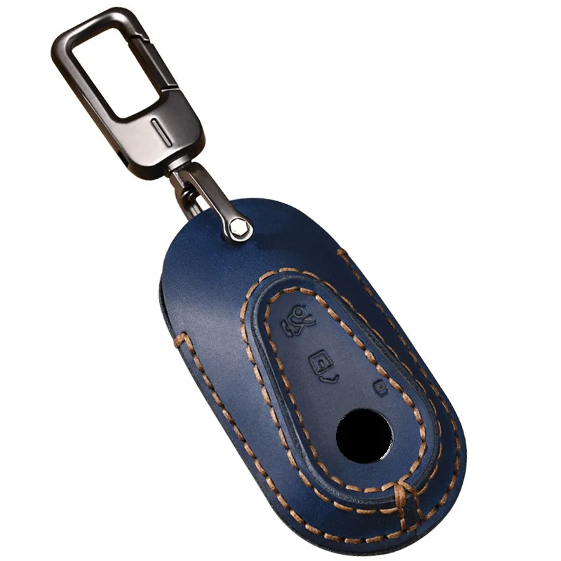 Leather Car Remote Key Fob Case Key Cover For Mercedes Benz 2021 C Class S Class W223 S350 S400 S450 S500 C200 C260 2021
