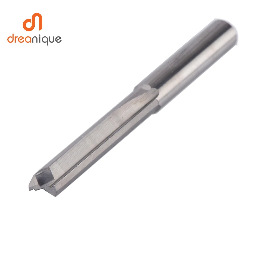 Dreanique 1 Stück 3,175 mm 4 mm 6 mm 8 mm Schaft 2 Flöten Vollhartmetall-Fräser Gravierfräser Gerader Schlitzfräser – Detail 17