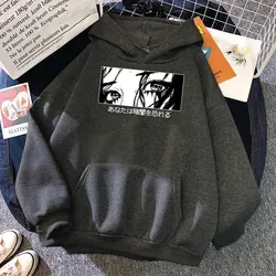 Cool Eyes Illustration Print Man Hoodies Funny Sweatshirt Hoodies Men Hip Hop Oversize Camisas Streetwear Anime New Hoodie