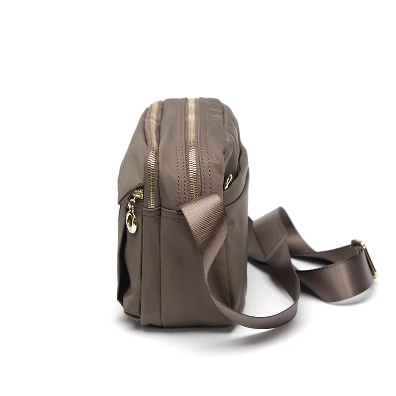 Fouvor-Bolso pequeño de nailon impermeable con cremallera para mujer, bolsa de hombro Oxford, de lona, informal, sencillo, 6013-06