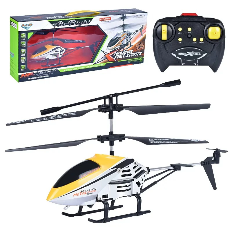 RC 3.5CH Alloy Helicopter Rechargabke Drop-resistant Playable Gift for Children