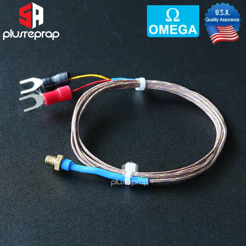 M3 M4 Stud K Type Thermocouple OMEGAGG-K-30-SLE Glass Braid Insulated Wire Fiberglass 3D Printer Parts Temperature Sensor