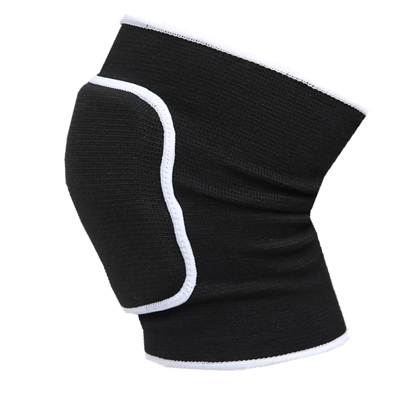 Protectores de rodilla universales para hombre y mujer, nuevos modelos, deportes de fitness engrosados, pole dance, ballet, baile latino, especial, negro