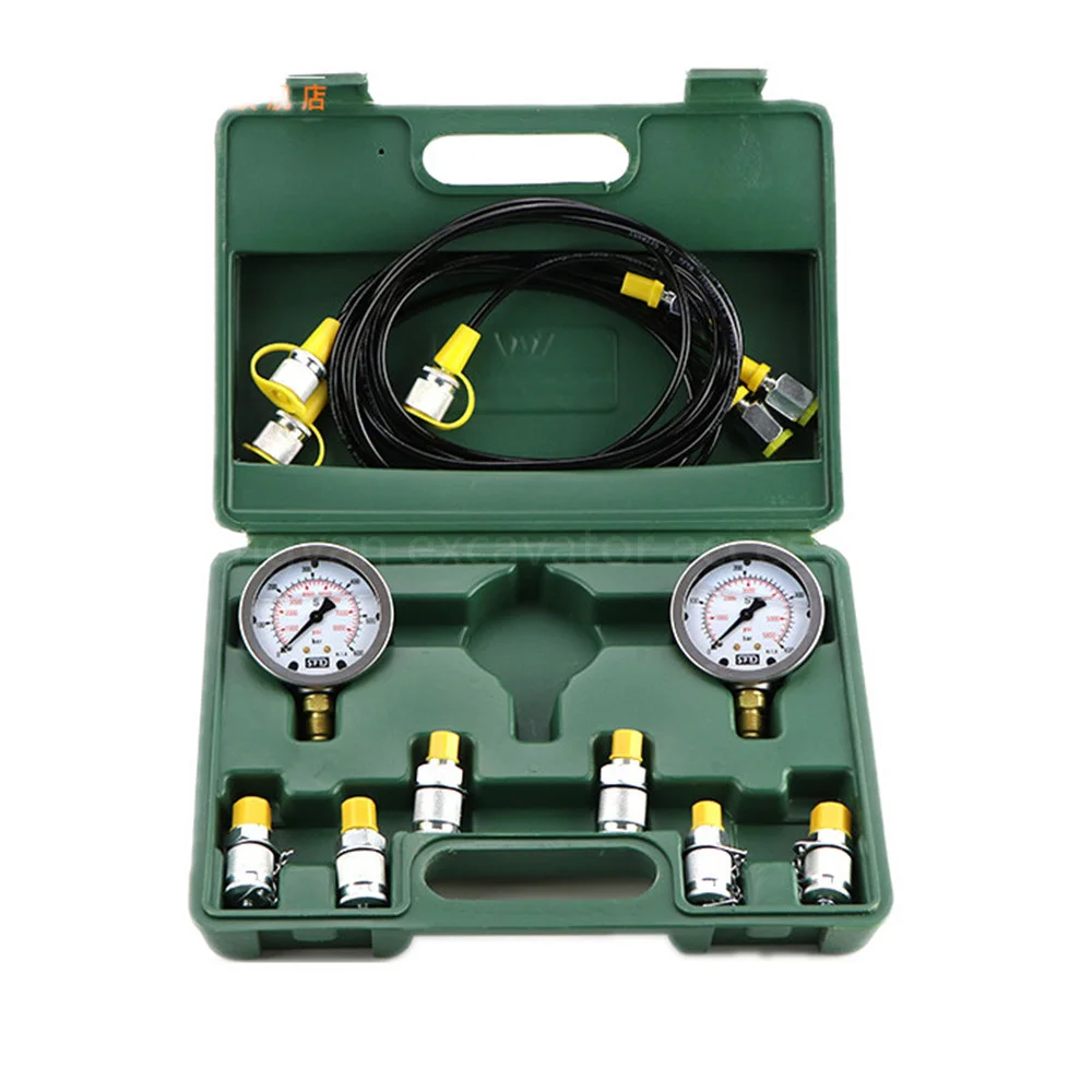 For Excavator Hydraulic Pressure Test Kit Hot Hydraulic Pressure Guage With Testing Hose Coupling And Gauge Tools