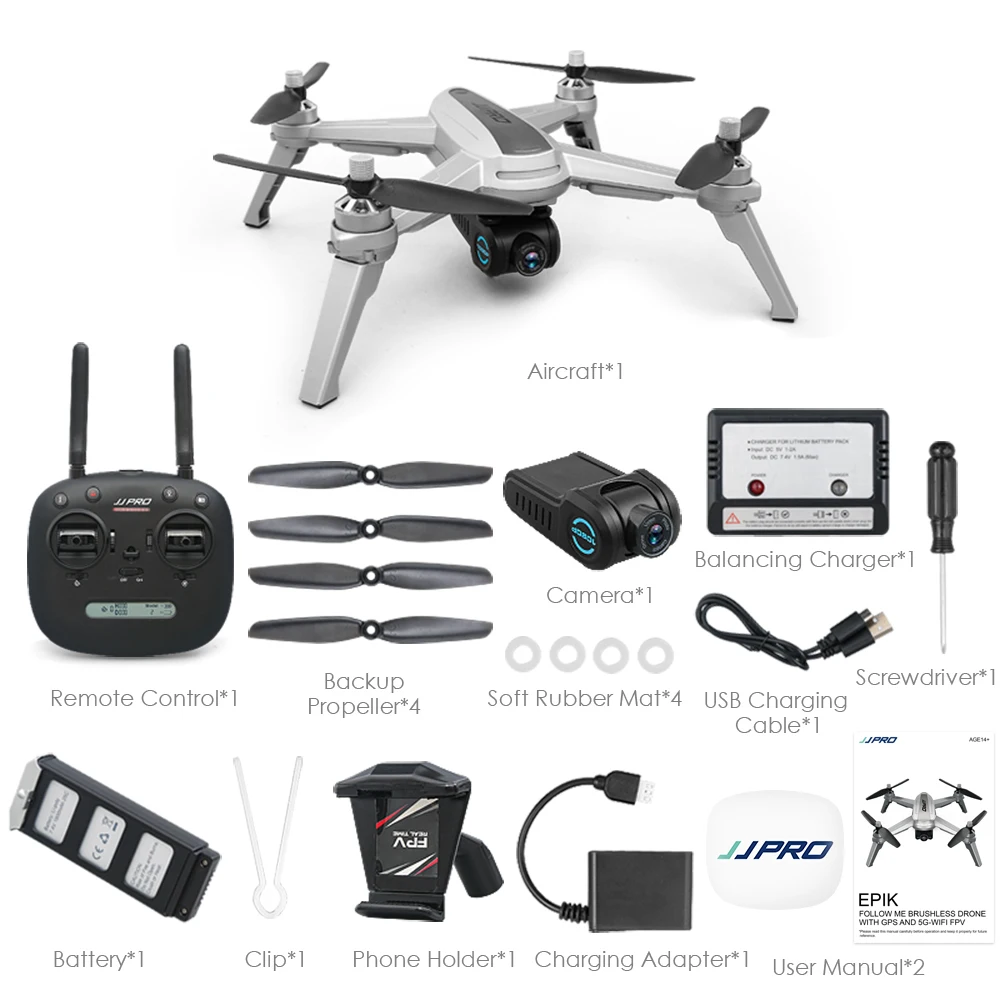 W magazynie oryginalny JJRC JJPRO X5 EPIK FPV RC dron z kamerą kamera 1080P 5G Wifi GPS za mną wysokość trzymaj X5P zdalnie sterowany Quadcopter