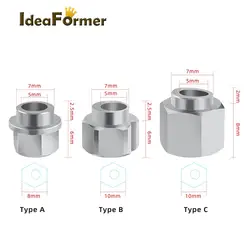 5/10pcs 3D Printer Parts Openbuilds Eccentric Spacer V Wheel Eccentric Column Isolation Screw Nut V-Slot Stainless Steel Bore5MM
