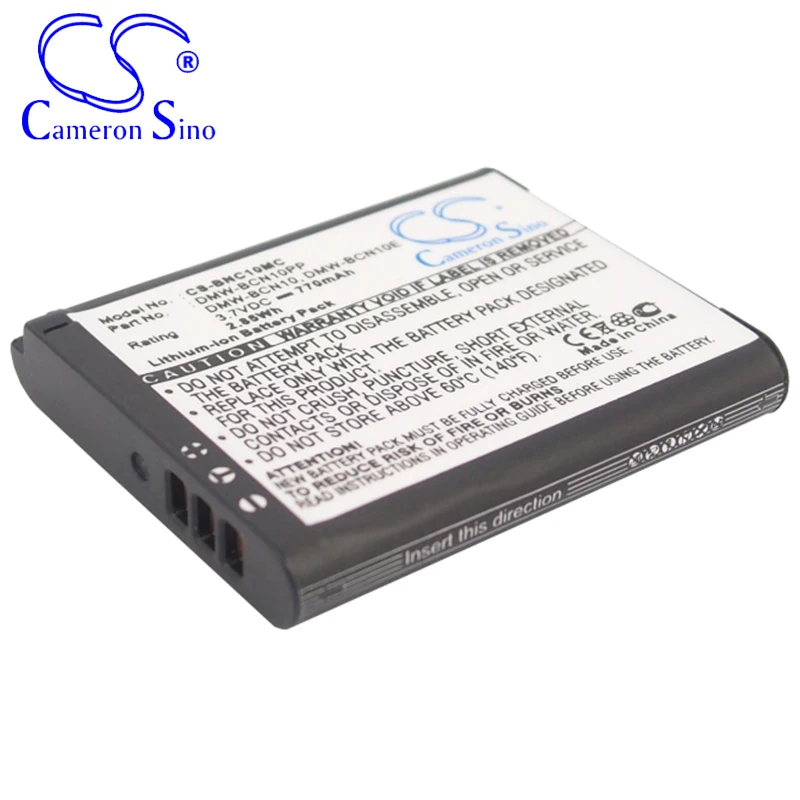 CameronSino Battery for Panasonic Lumix DMC-LF1 Lumix DMC-LF1K Lumix DMC-LF1W fits LEICA BP-DC14 BP-DC14-E camera battery 770mAh