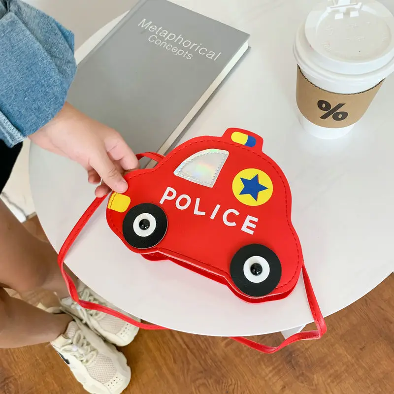 Cute Children\'s Crossbody Bags Cartoon Car Coin Purse for Kids Baby Mini Shoulder Messenger Bag Boys Girls Accessories Handbags