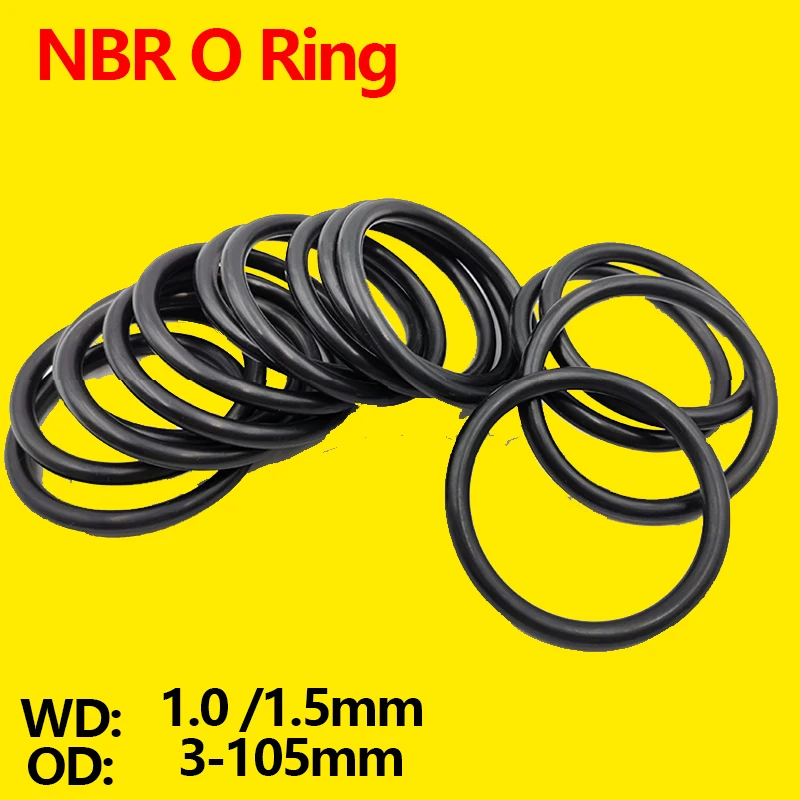 WD CS 3,1mm 3,5mm Außendurchmesser 9mm - 360mm Nitril-Butadien-Kautschuk NBR Dichtungsring Reparatur-Skelett Öldichtung Dichtung O-Ring Dichtungsscheibe – Detail 3